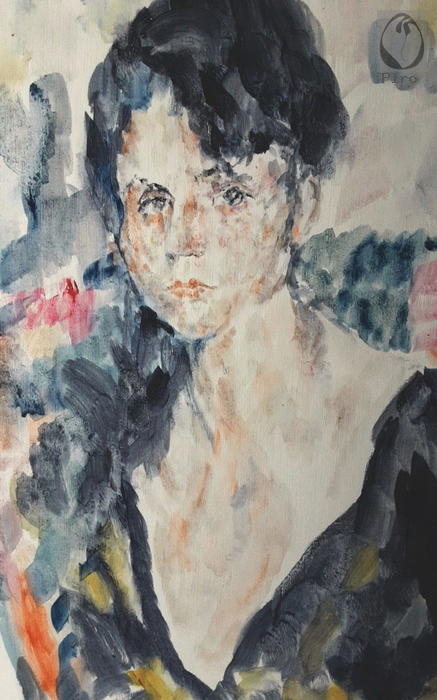 oil on paper - olio su carta di Piro